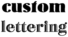 custom letter thumb